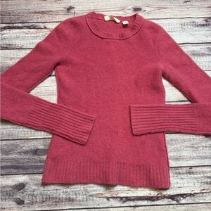 INHABIT Sweater Womens Small Pink Cashmere Knit Pullover Lightweight 1865